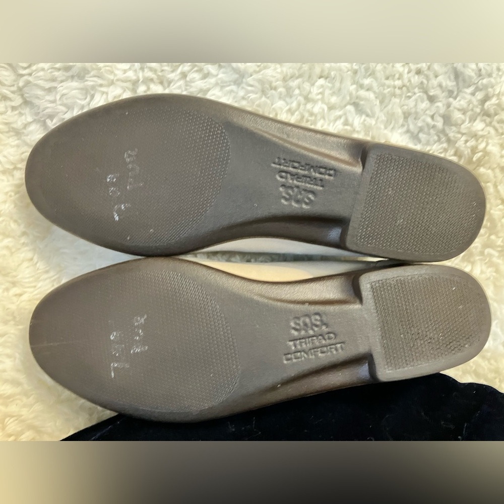 SAS Slip On Tan Cream‎ Leather Tripad Comfort Loafer Sz 6.5 - Picture 5 of 8
